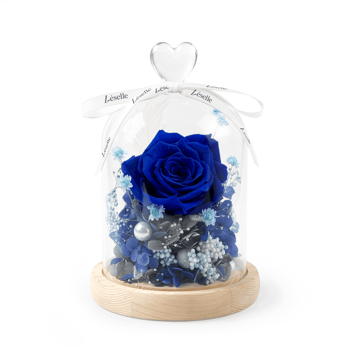 Azure Miracle - Preserved Blue Rose Dome | Léselle Florist HK