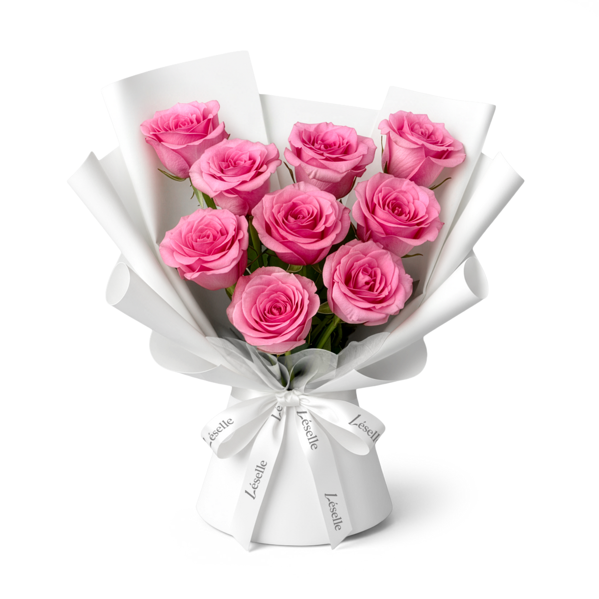 Premium Ecuadorian Pink Rose Bouquet - Nuage | Léselle