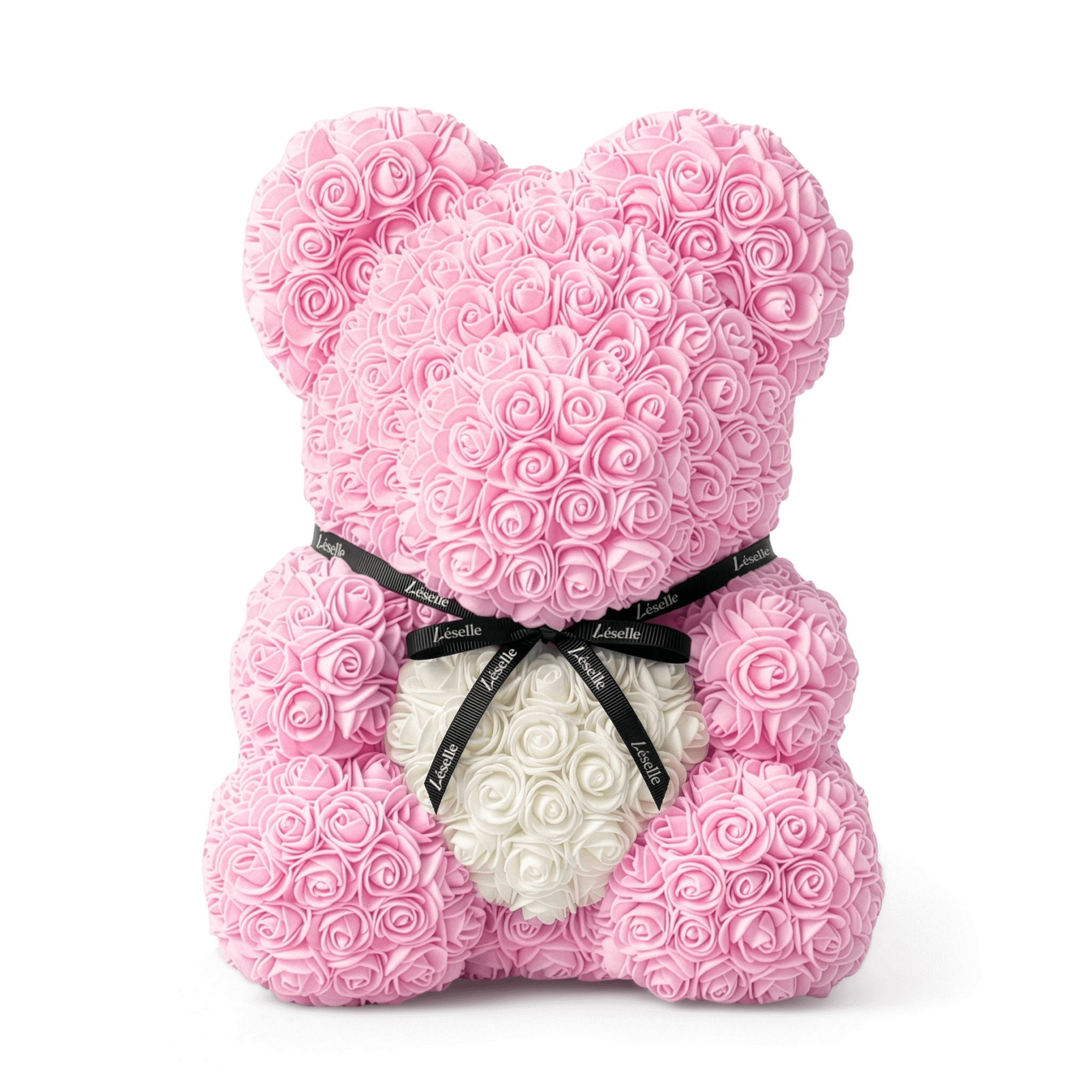 Handmade Rose Bear - Baby Pink