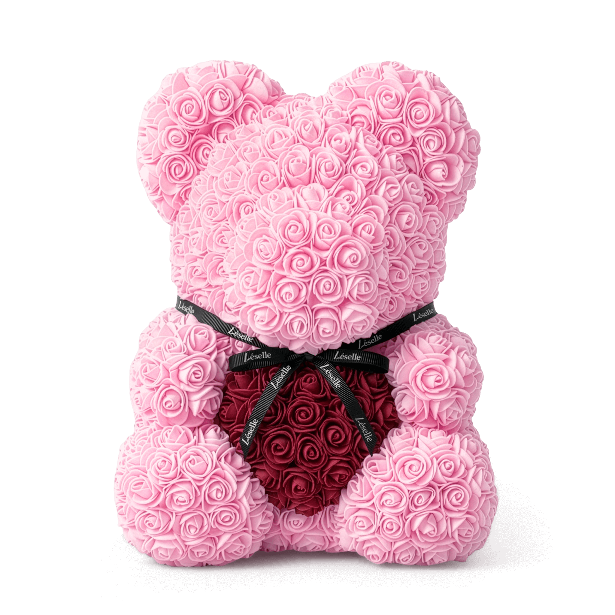 Handmade Rose Bear - Baby Pink