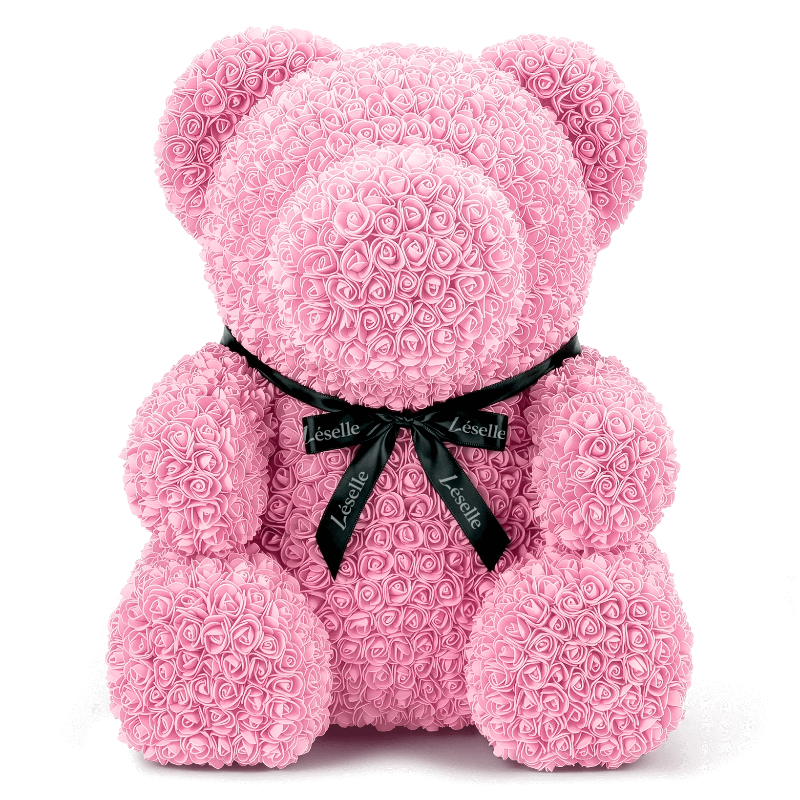 Giant Handmade Rose Bear - Baby Pink