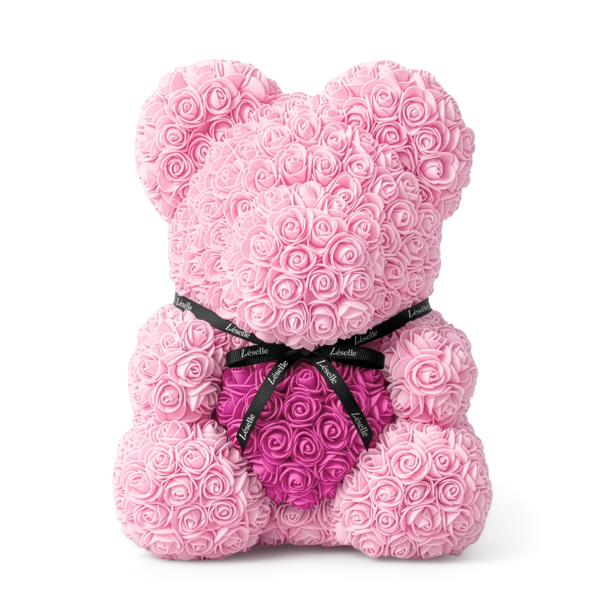 Handmade Rose Bear - Baby Pink