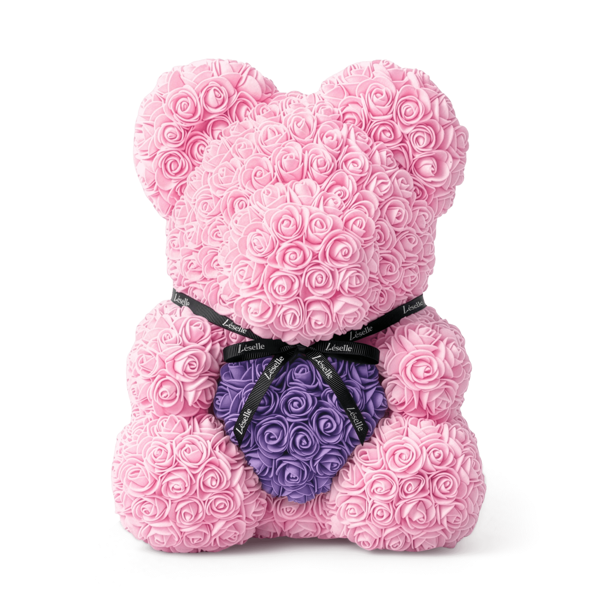 Handmade Rose Bear - Baby Pink