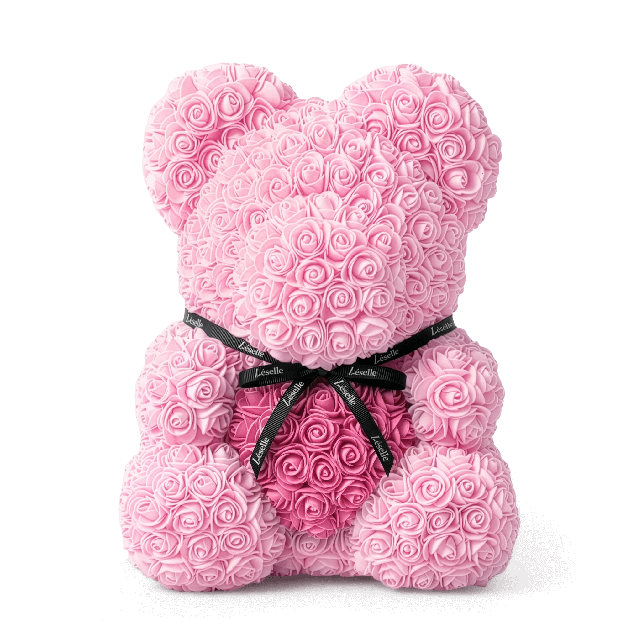 Handmade Rose Bear - Baby Pink