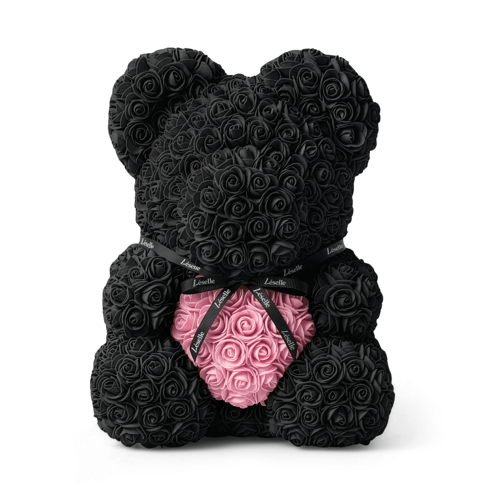 Handmade Rose Bear - Black