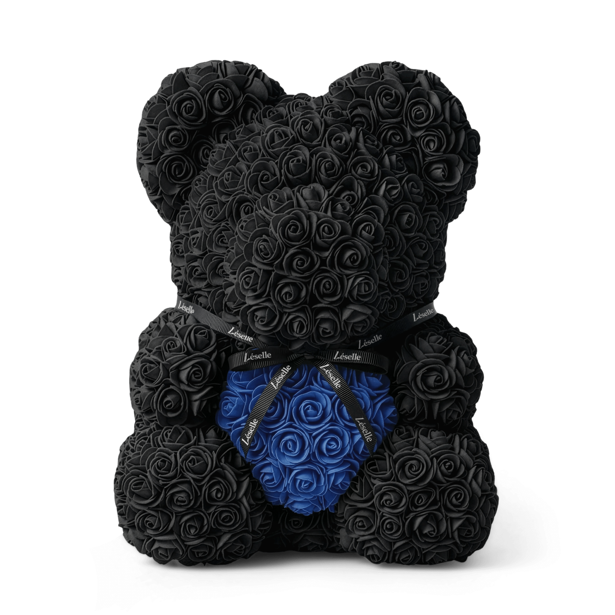 Handmade Rose Bear - Black