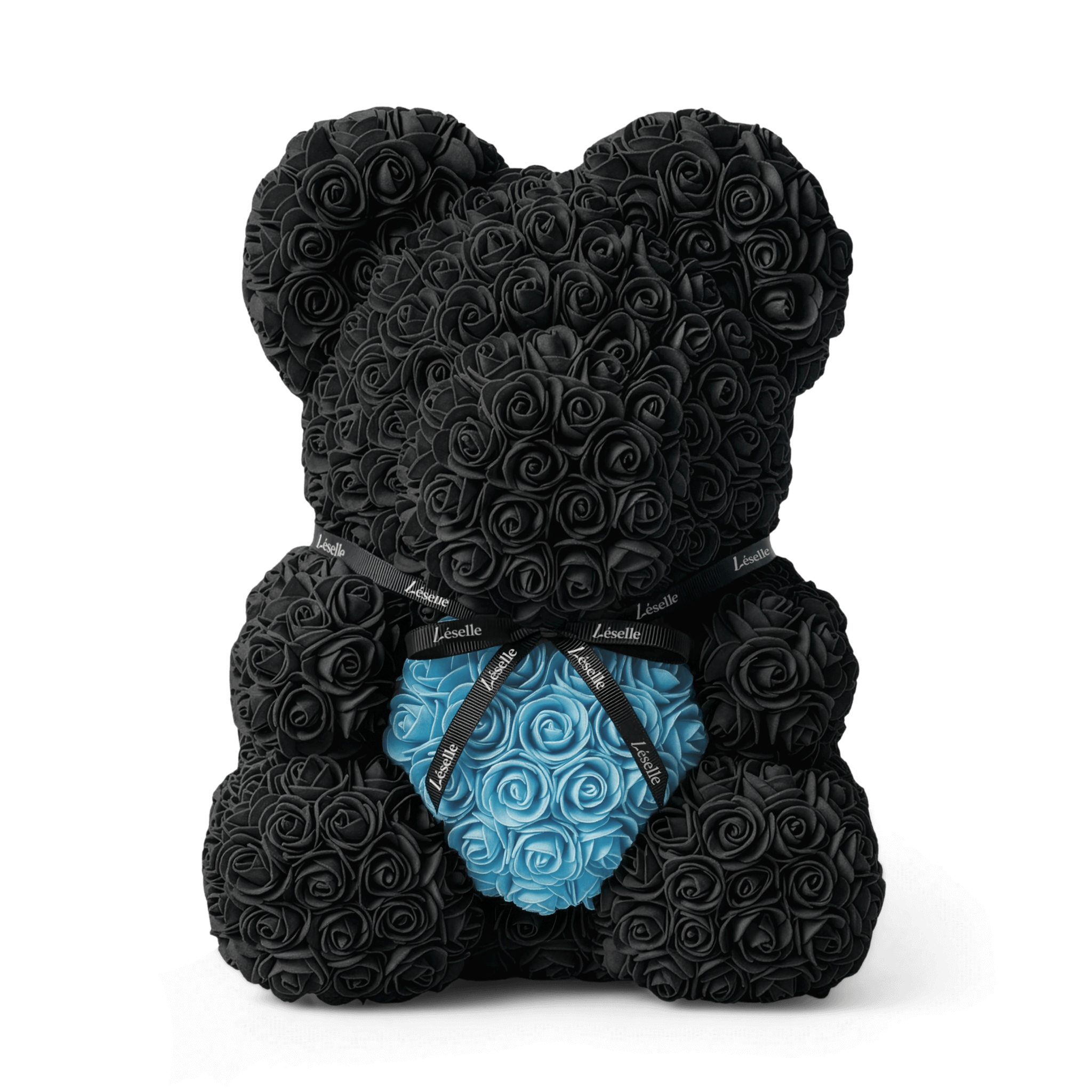 Handmade Rose Bear - Black