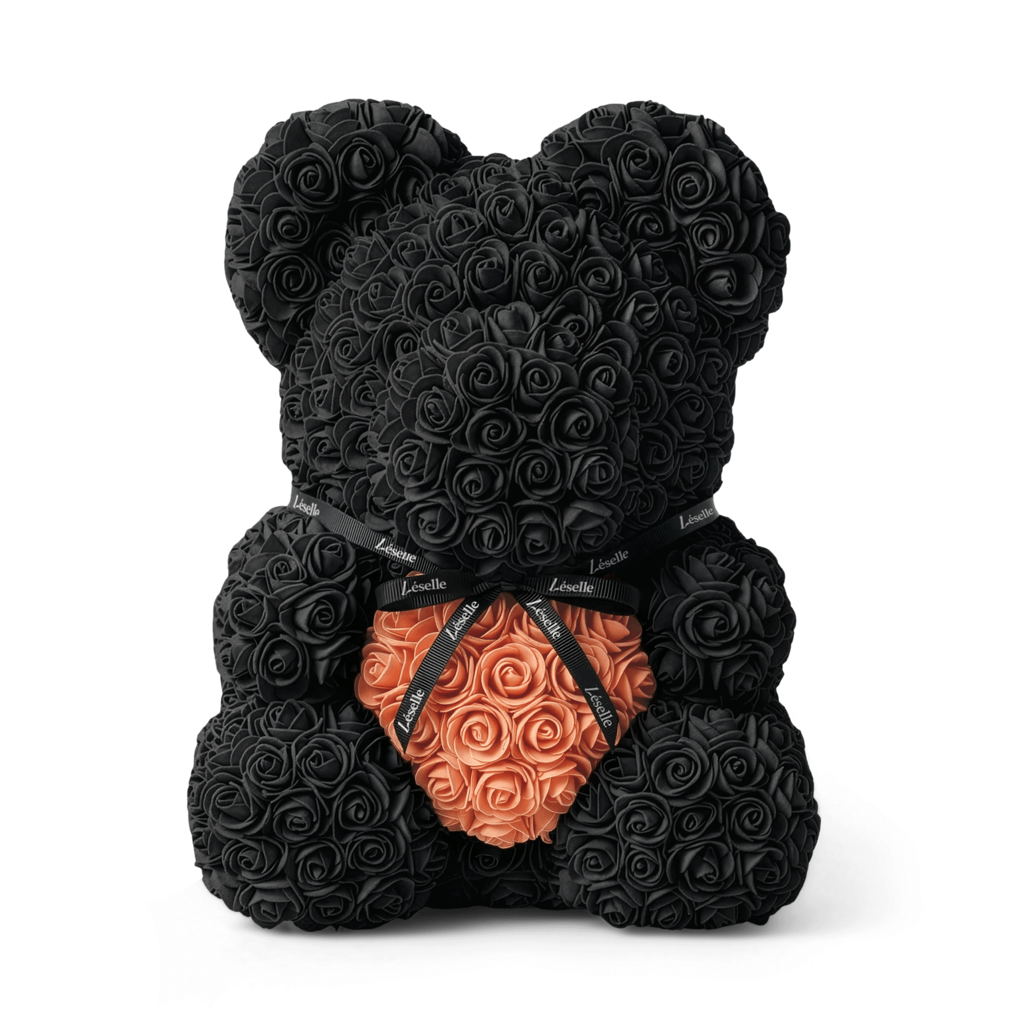 Handmade Rose Bear - Black