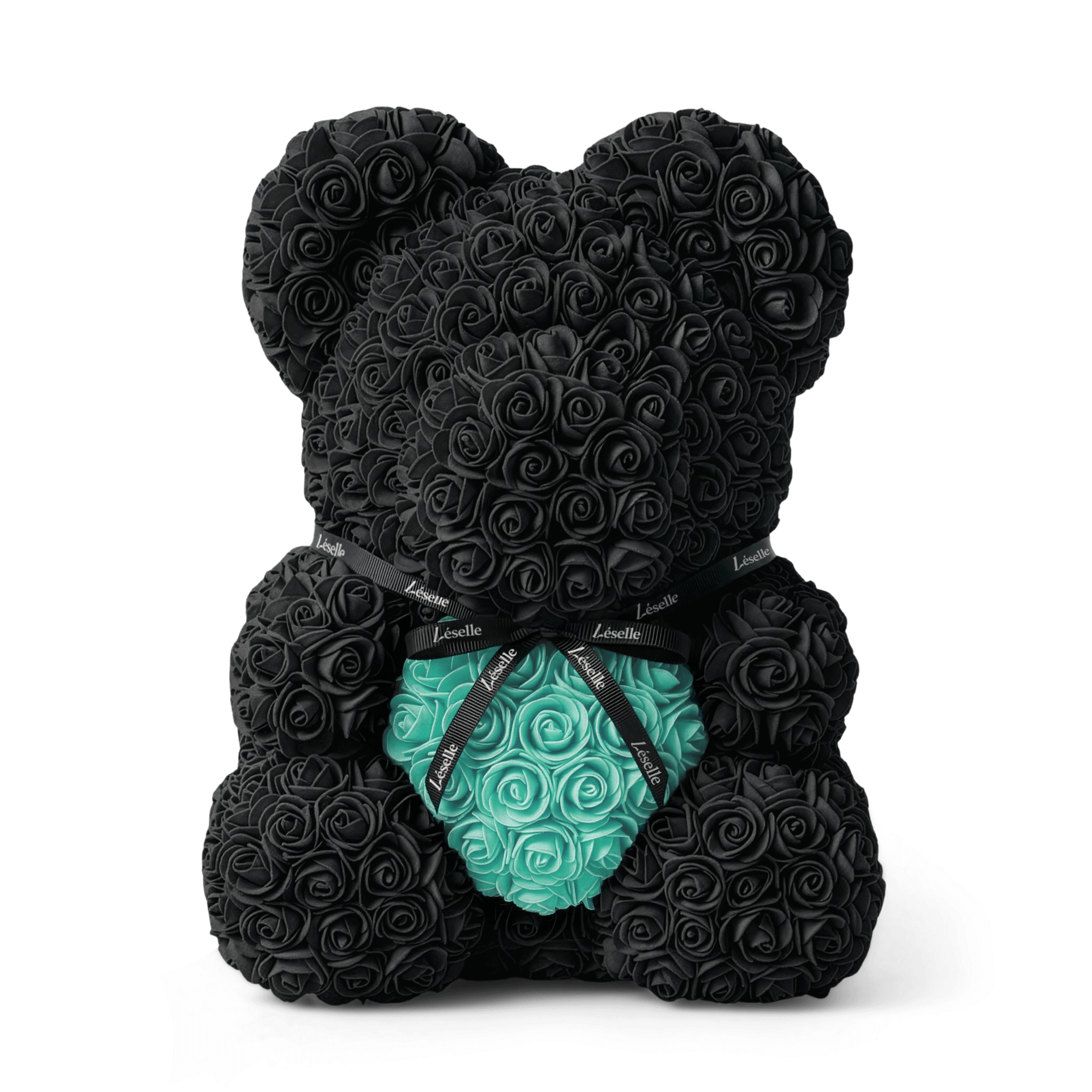 Handmade Rose Bear - Black