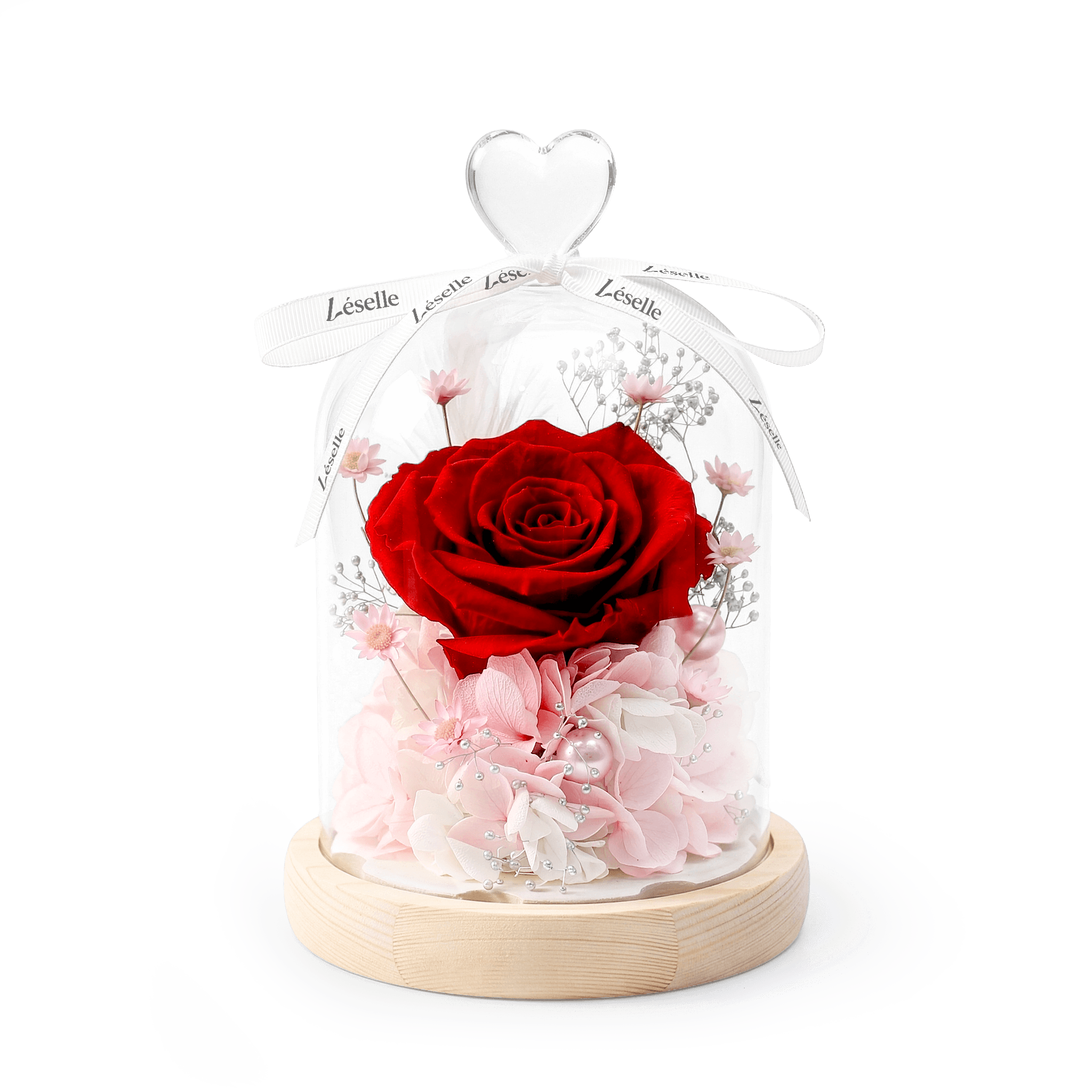 Enchanted Preserved Rose - Classic Red / Pale Pink