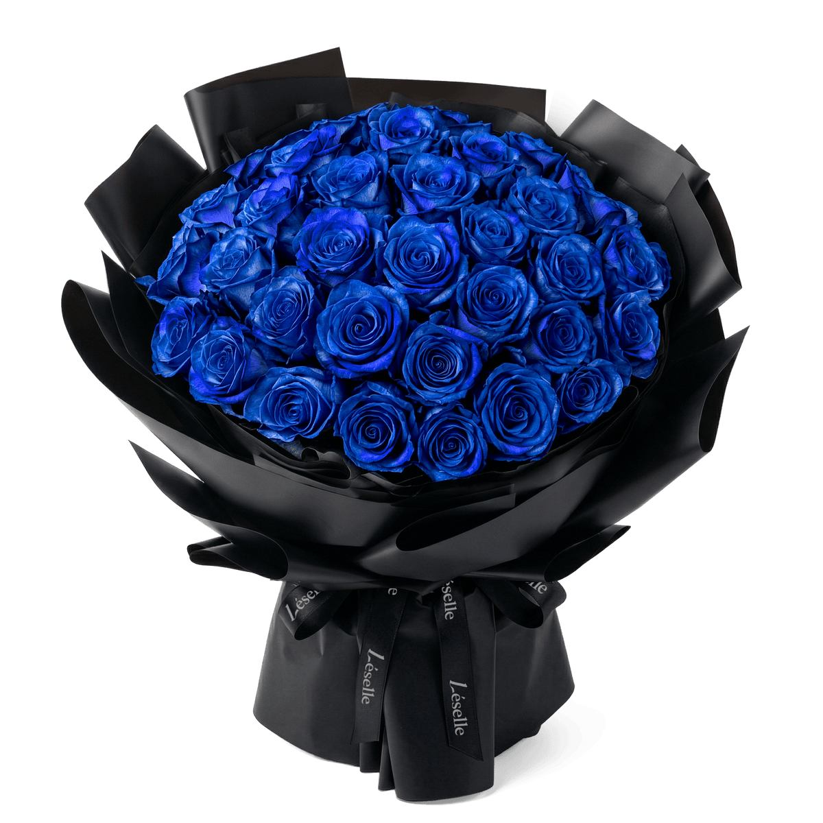 Premium Grand Ecuadorian Blue Rose Bouquet - Sapphire | Léselle HK