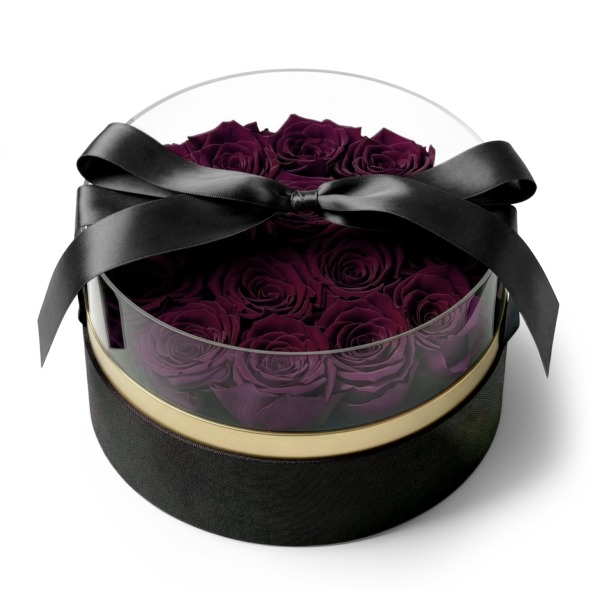 Elegant Round Rose Box
