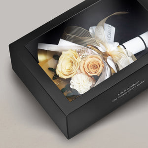 Mini Preserved Rose Bouquet - Champagne