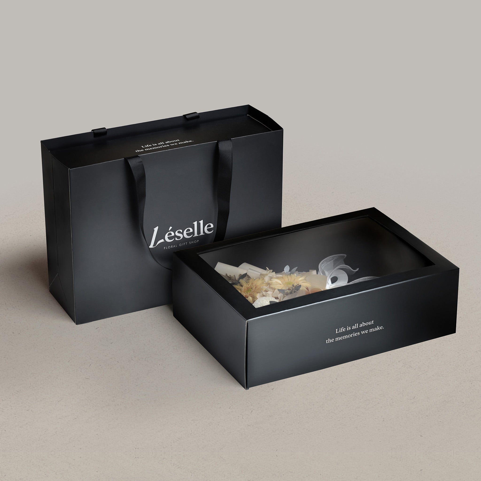 Sunlit Apricot Duo Preserved Gerbera Bouquet