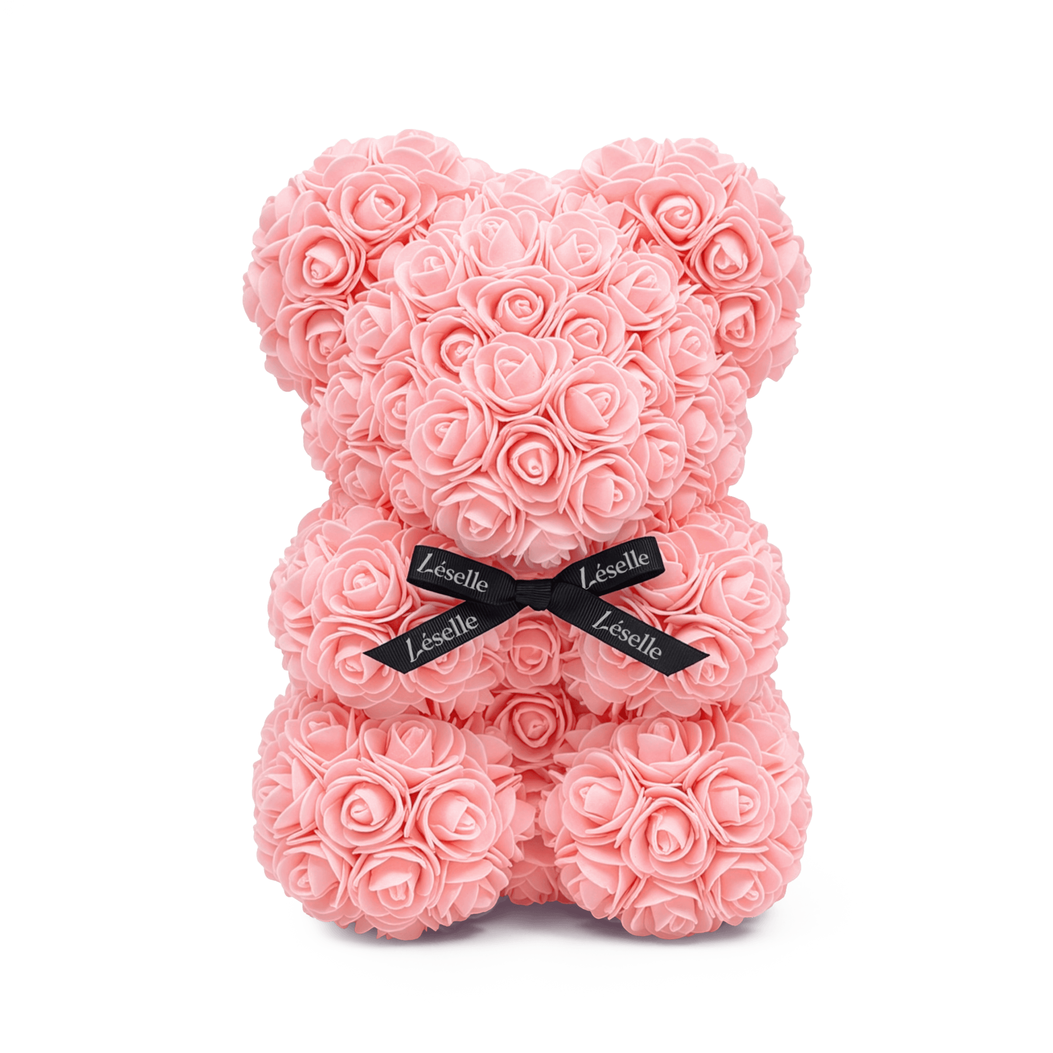 Mini Handmade Rose Bear - Peach Echo