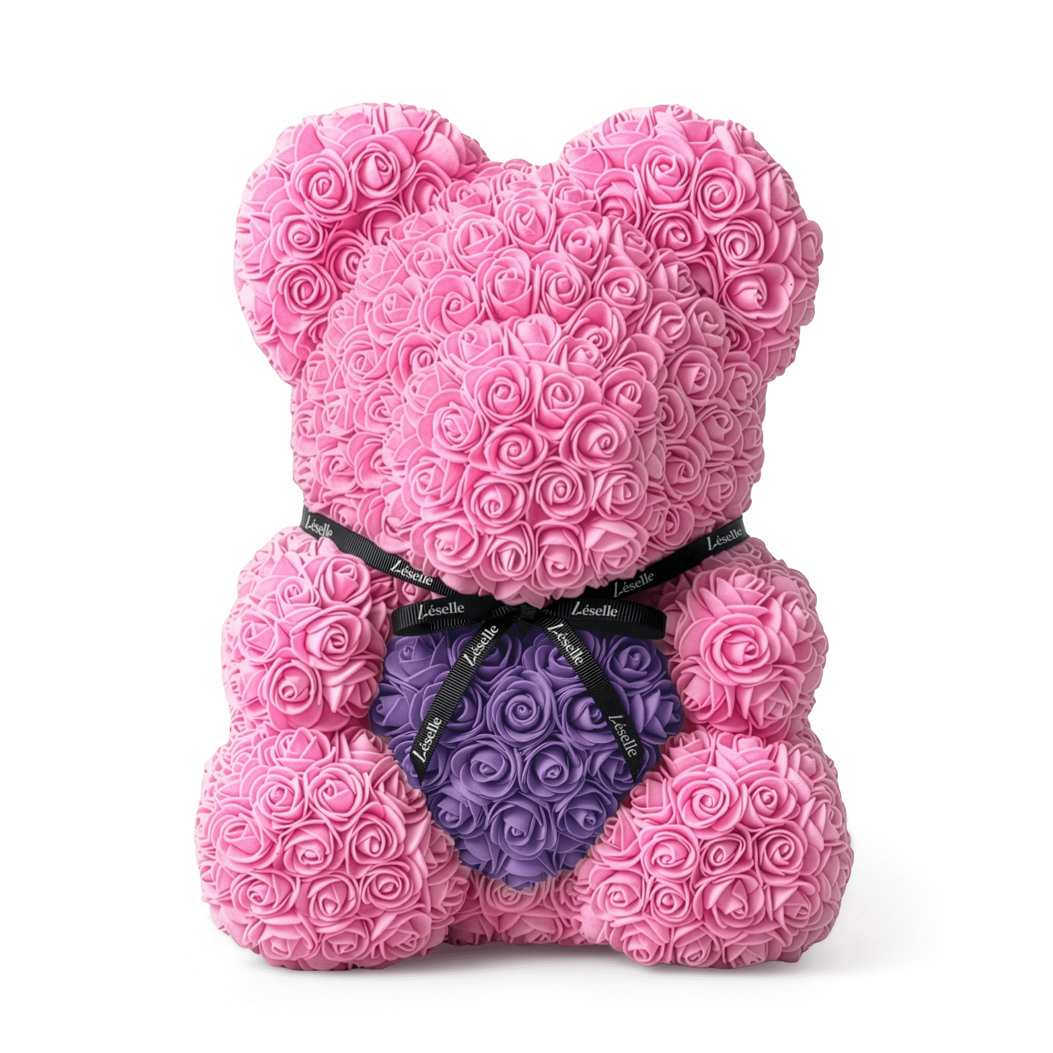Handmade Rose Bear - Pink