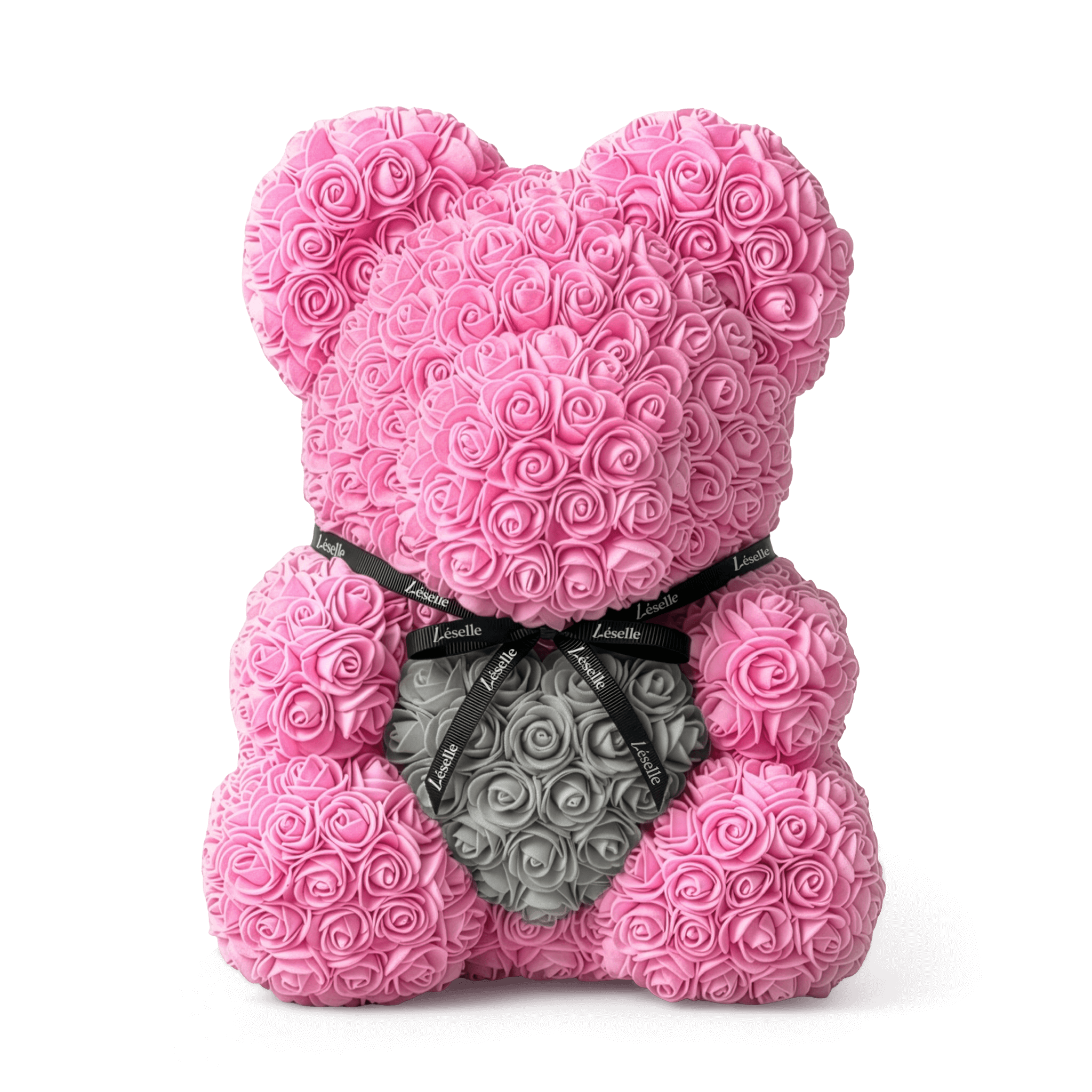 Handmade Rose Bear - Pink