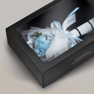 Preserved Carnation Bundle - Sky Blue