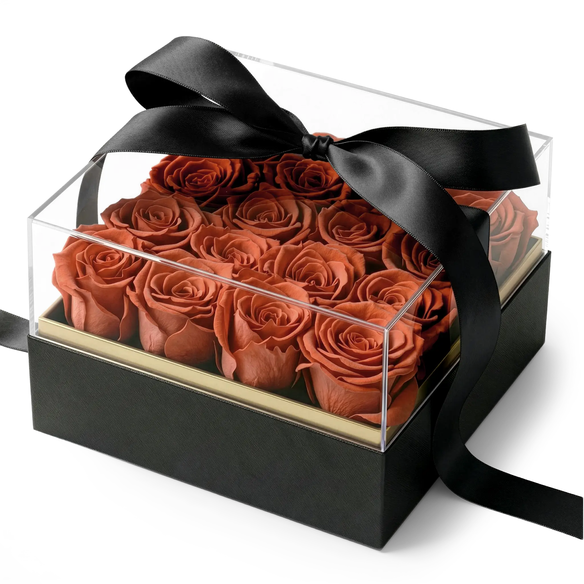 Elegant Square Rose Box