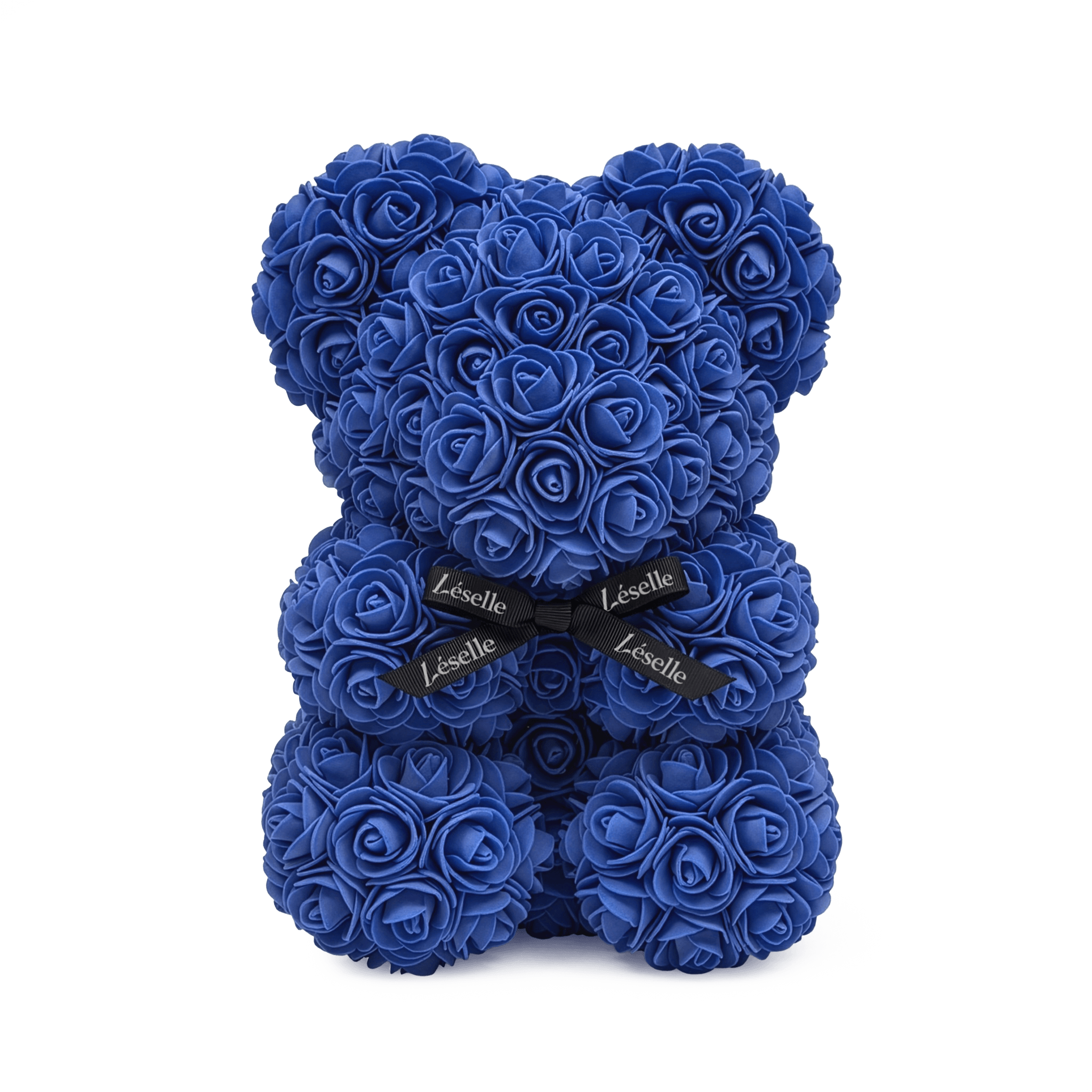 Mini Handmade Rose Bear - Royal Blue