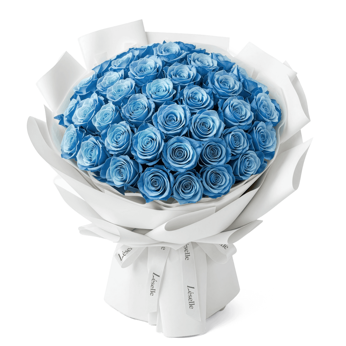 Premium Grand Ecuadorian Sky Blue Rose Bouquet | Léselle HK