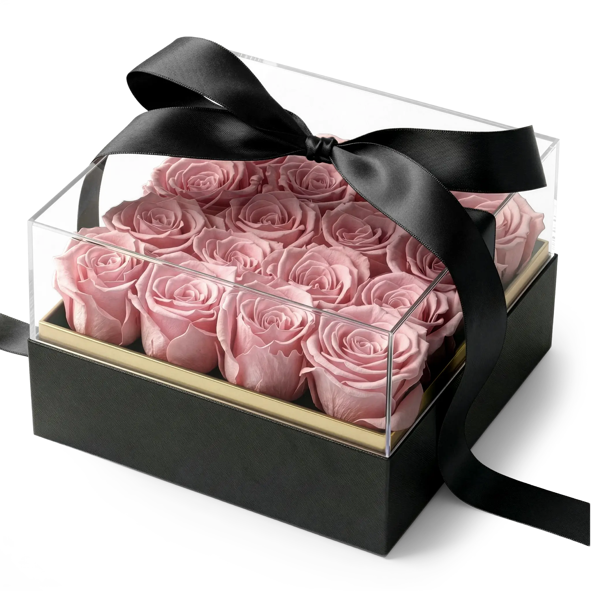 Elegant Square Rose Box