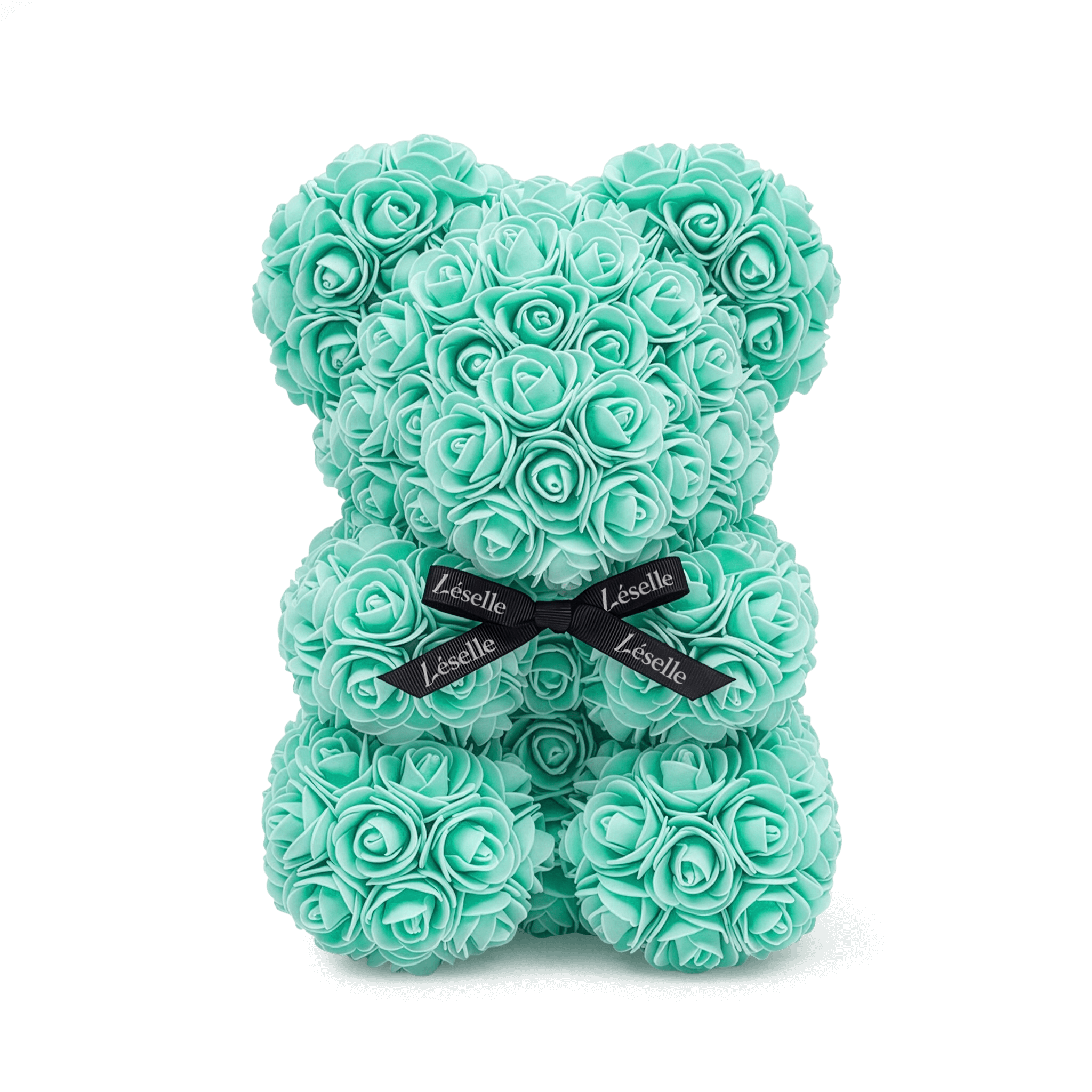 Mini Handmade Rose Bear - Tiffany Blue