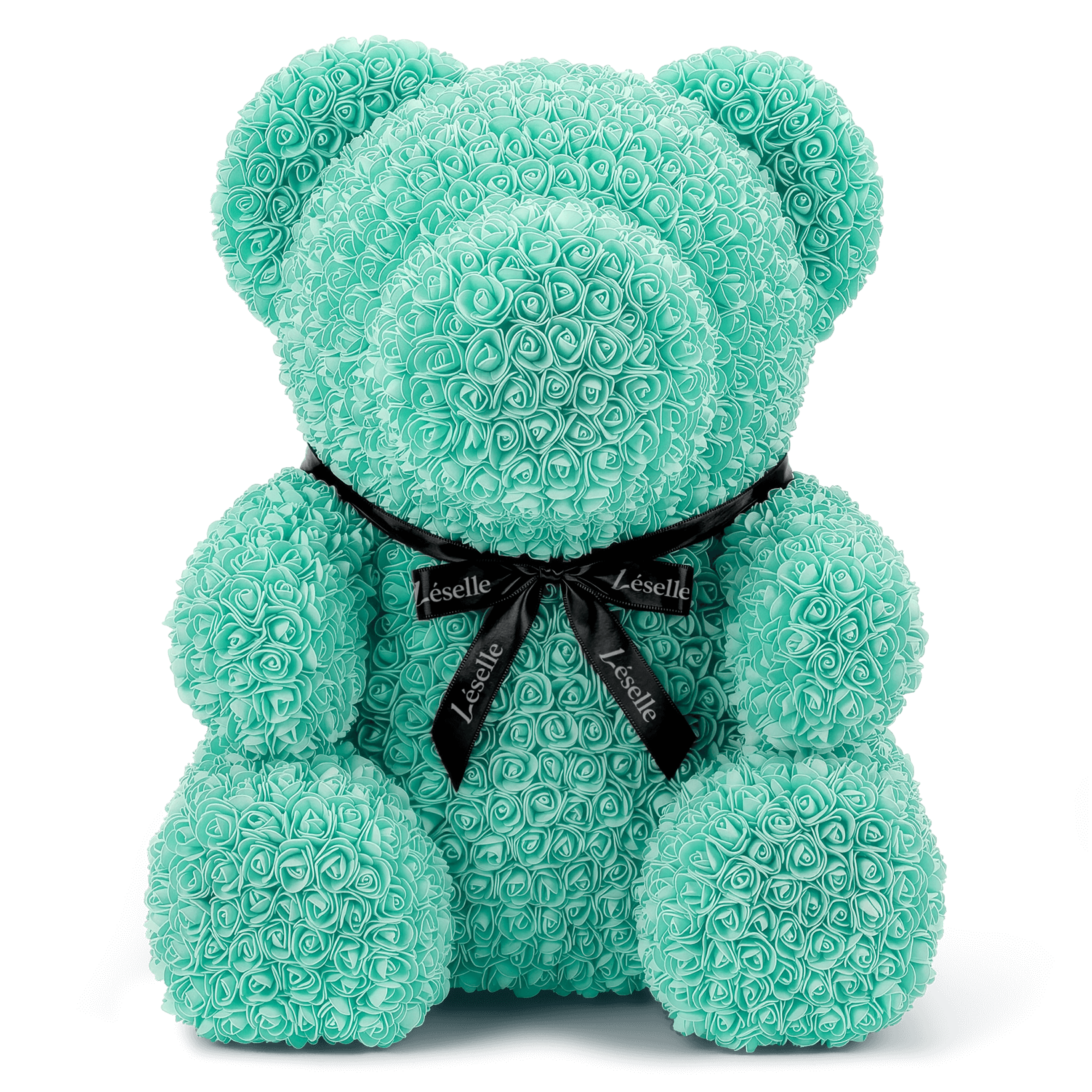 Giant Handmade Rose Bear - Tiffany BlueLselle Giant Handmade Rose Bear - Tiffany BlueLselle