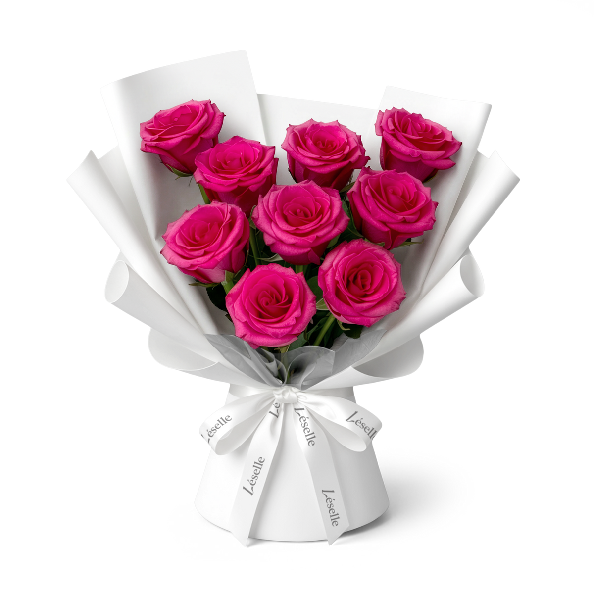 Premium Ecuadorian Hot Pink Rose Bouquet - V.I. Pink | Léselle