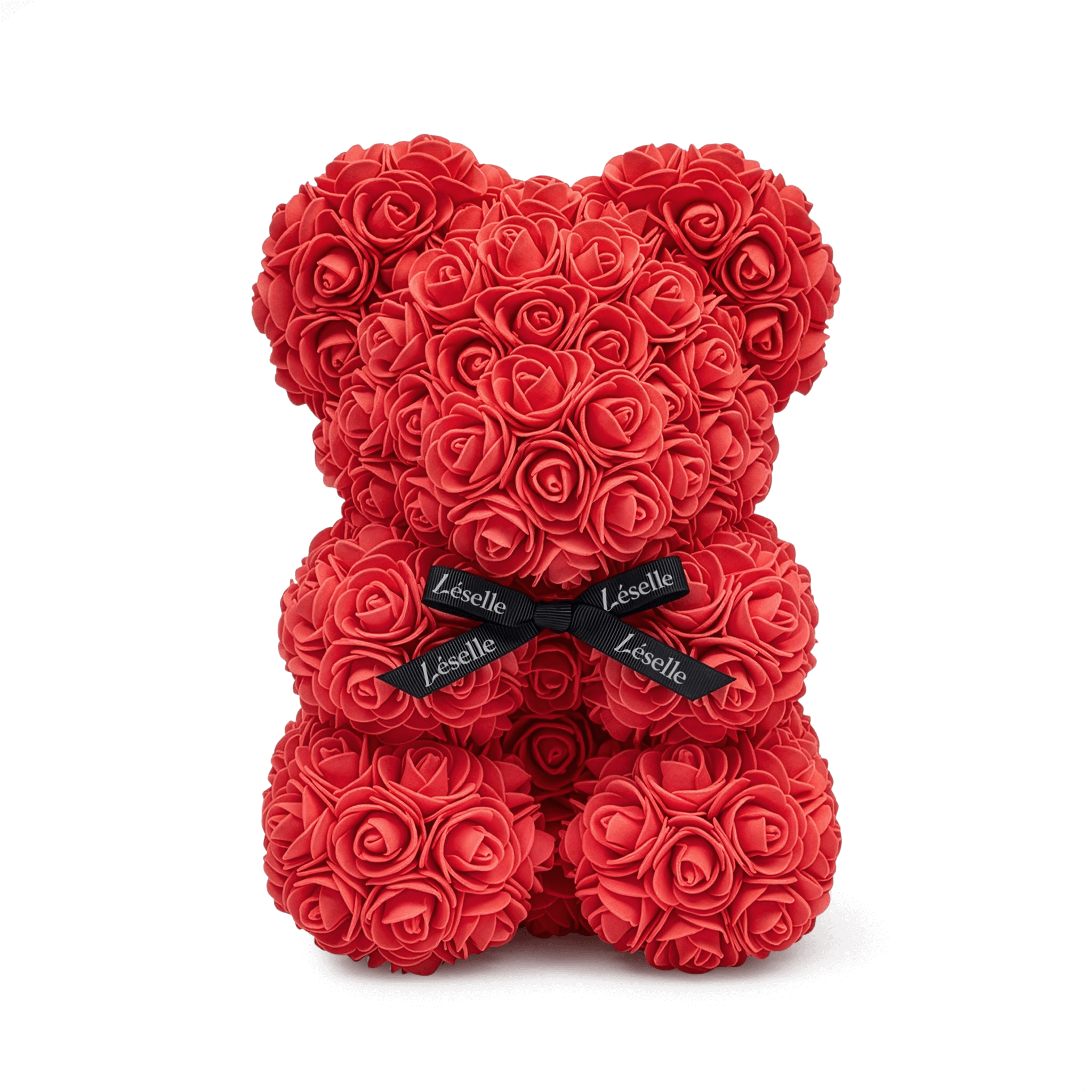 Mini Handmade Rose Bear - Vivid Red