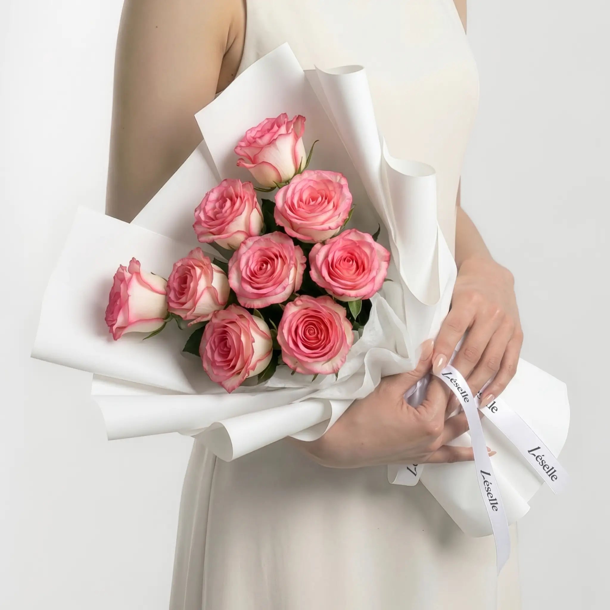 Aisha // Two-Tone Pink Rose Bouquet