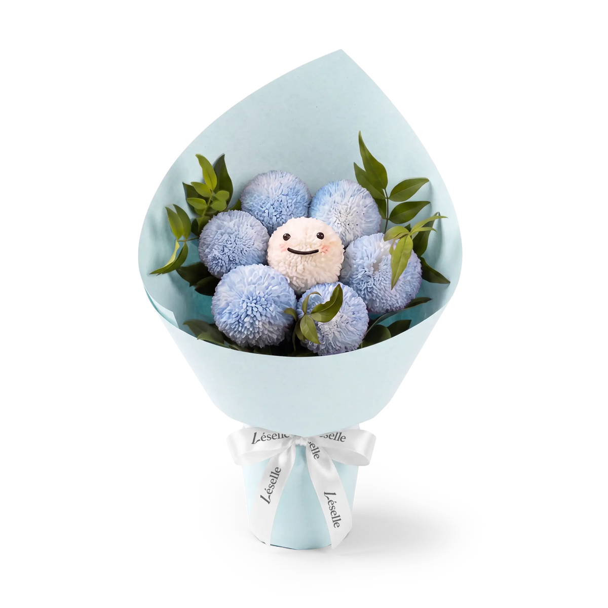 Azure Smile Pompon Bouquet