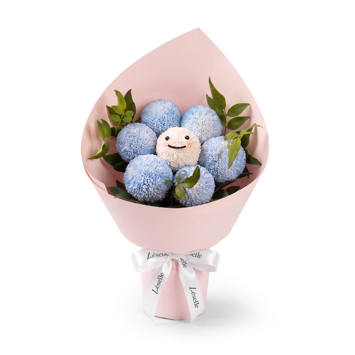 Azure Smile Pompon Bouquet