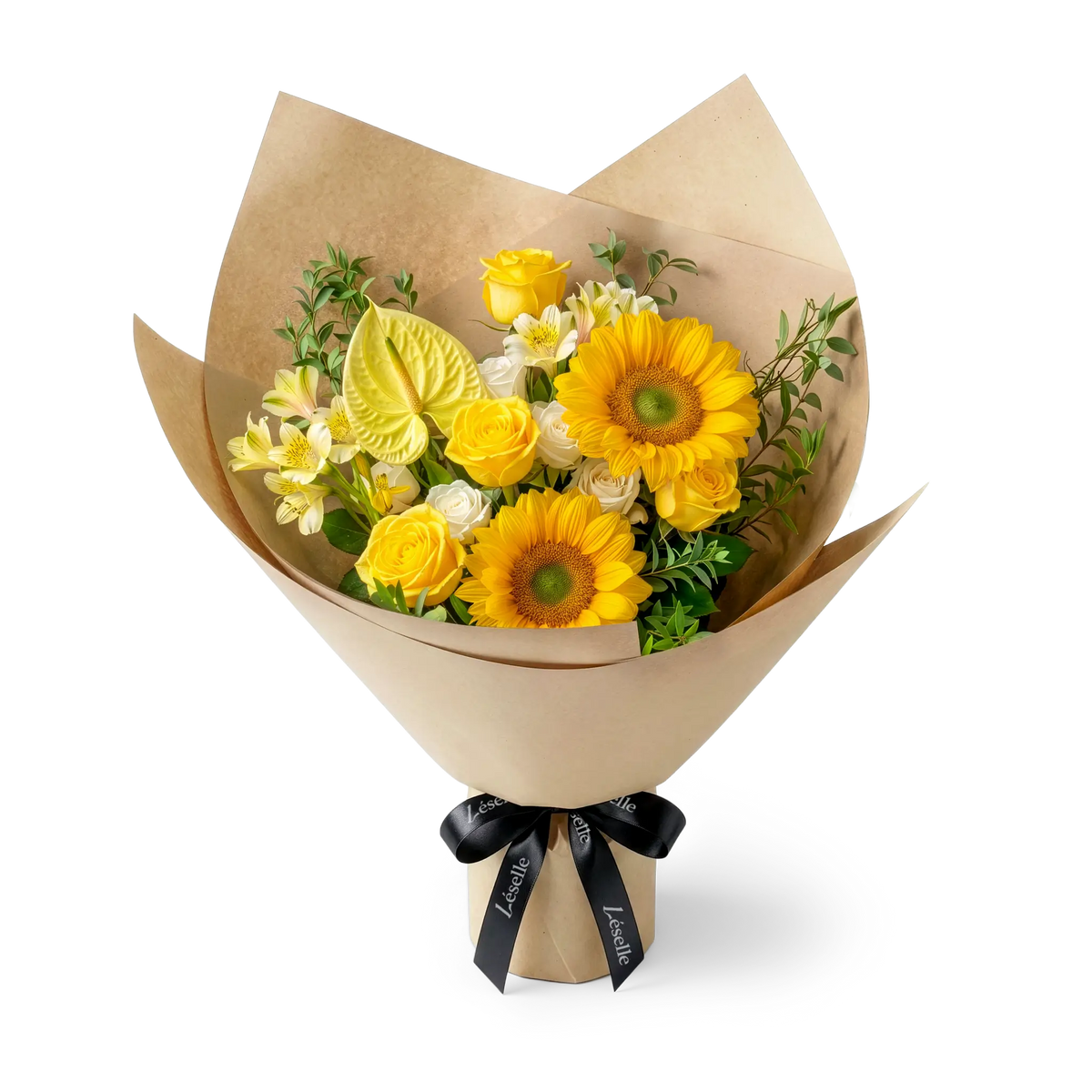 Golden Sunrise Sunflower Mixed Bouquet