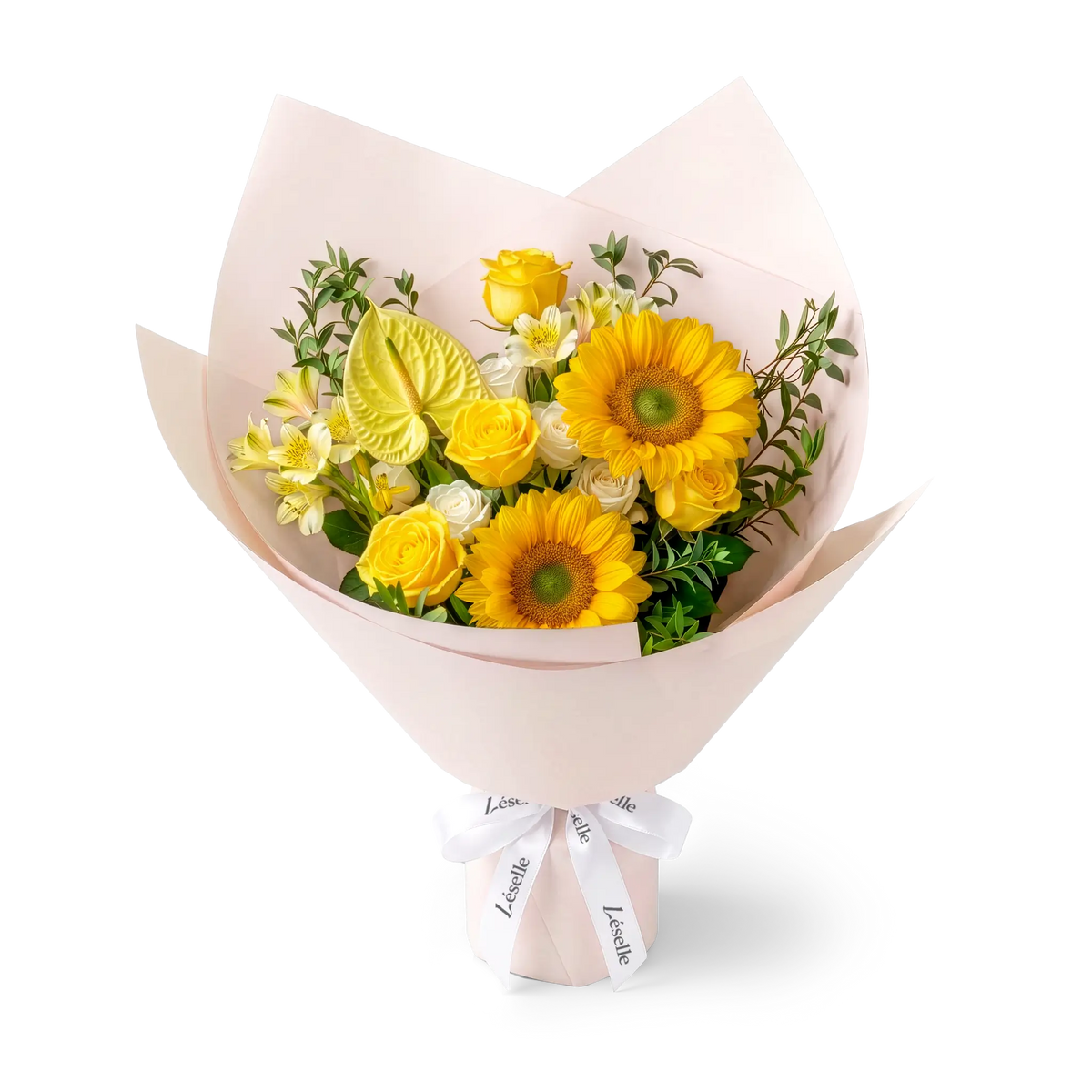 Golden Sunrise Sunflower Mixed Bouquet
