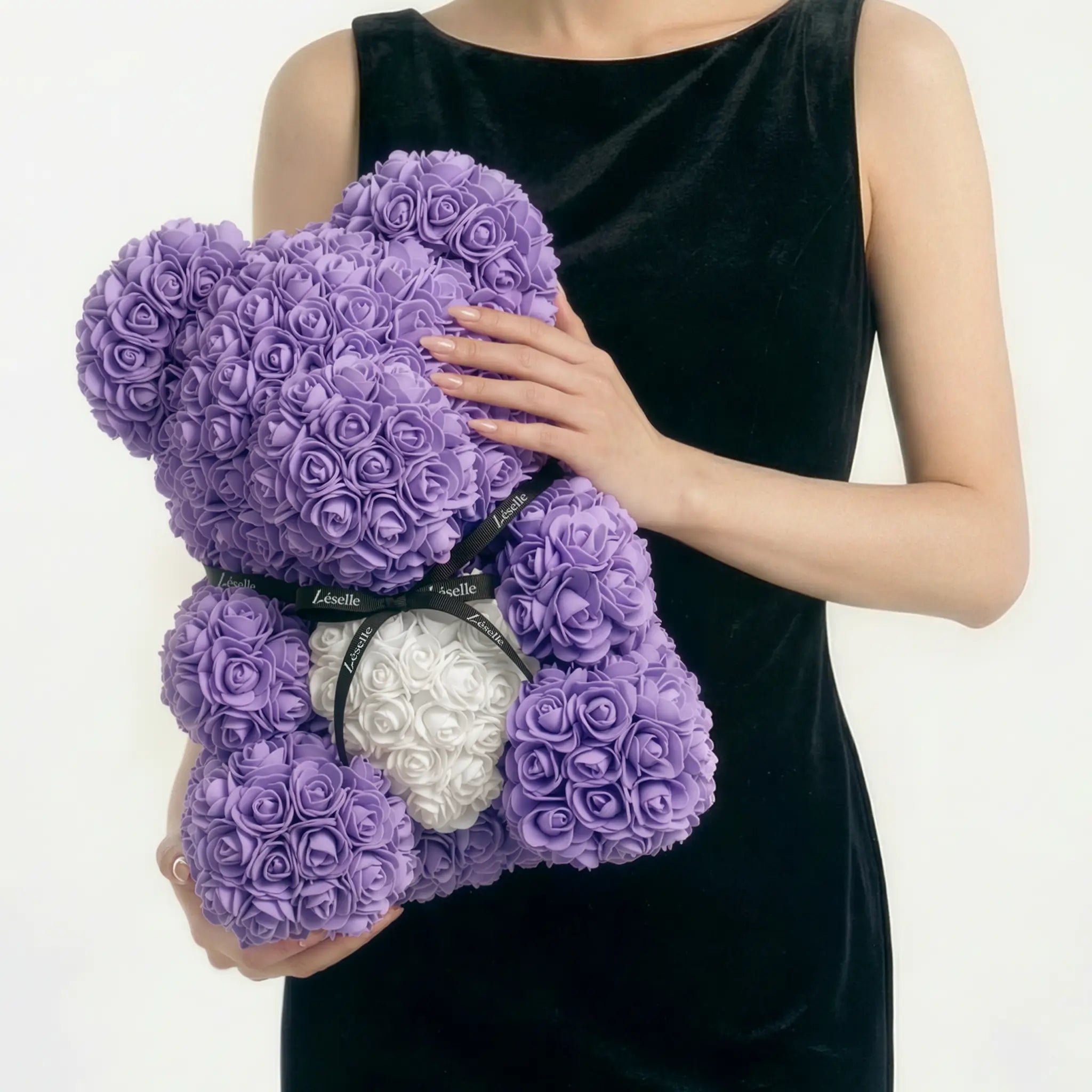 Eternal Rose Bear - Lavender Purple Edition