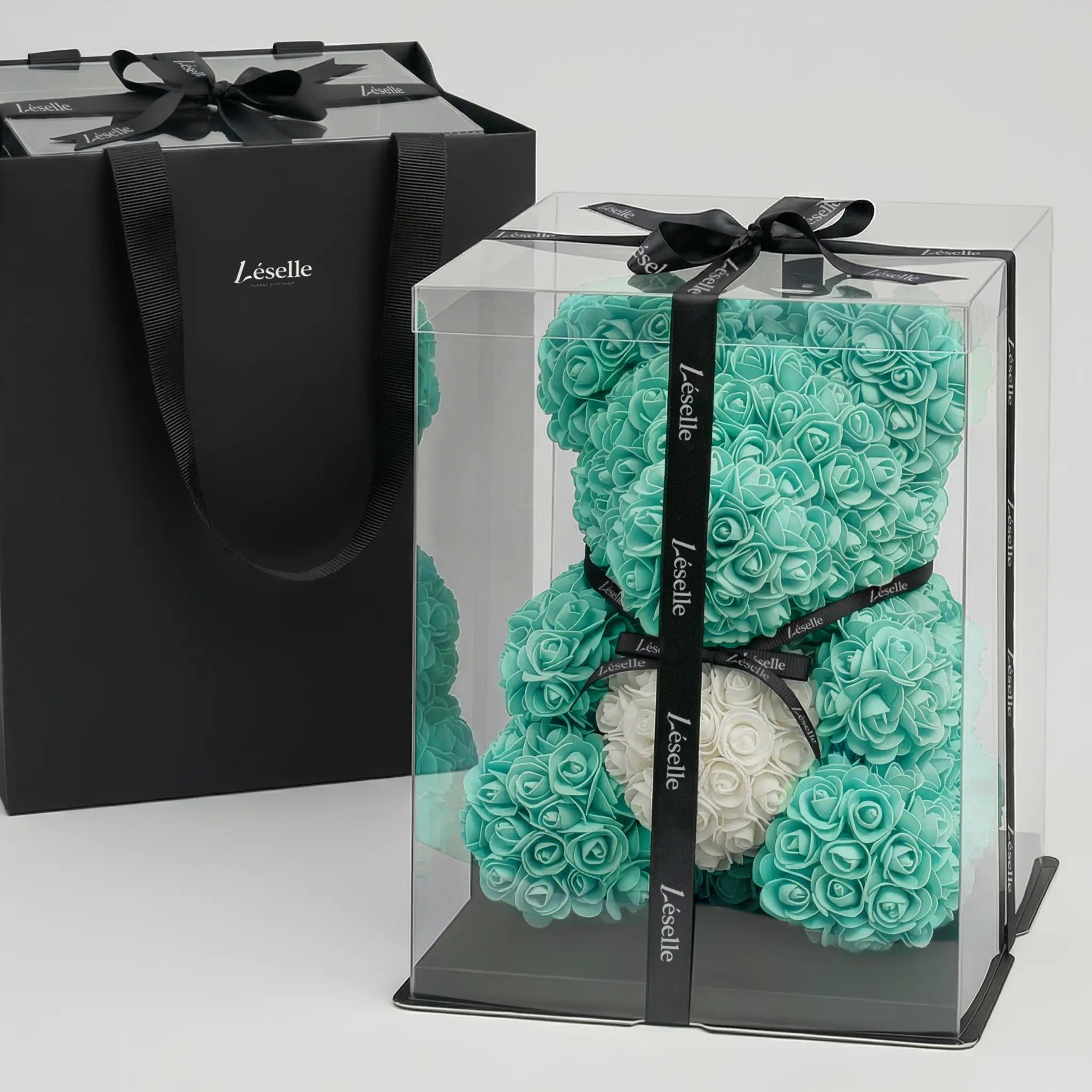 Eternal Rose Bear - Tiffany Blue Edition