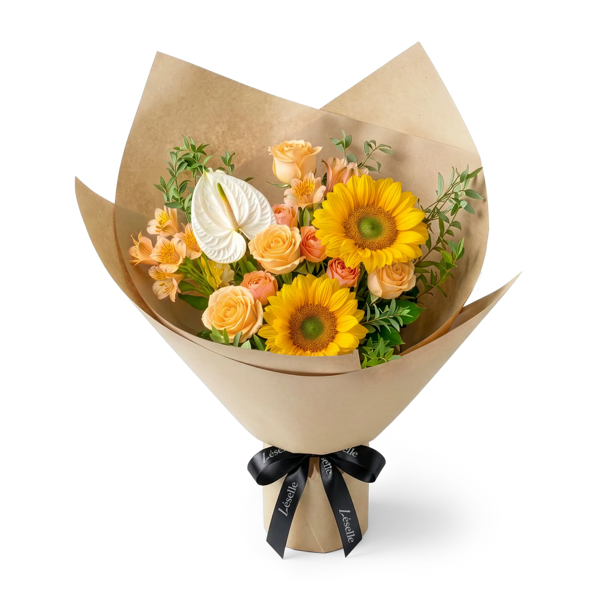 Sunlit Elegance Sunflower Mixed Bouquet