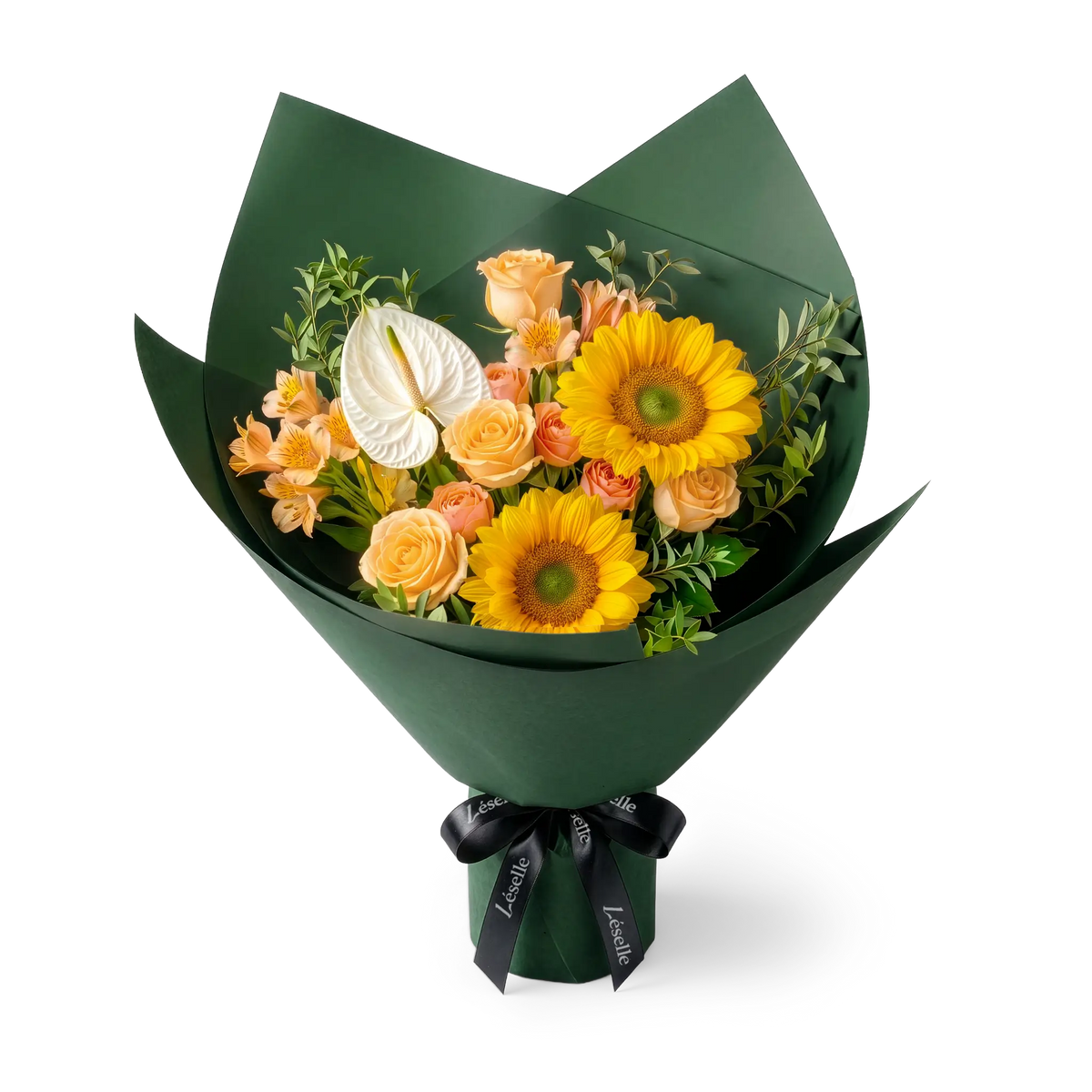Sunlit Elegance Sunflower Mixed Bouquet