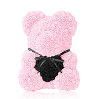 Handmade Rose Bear - Baby Pink