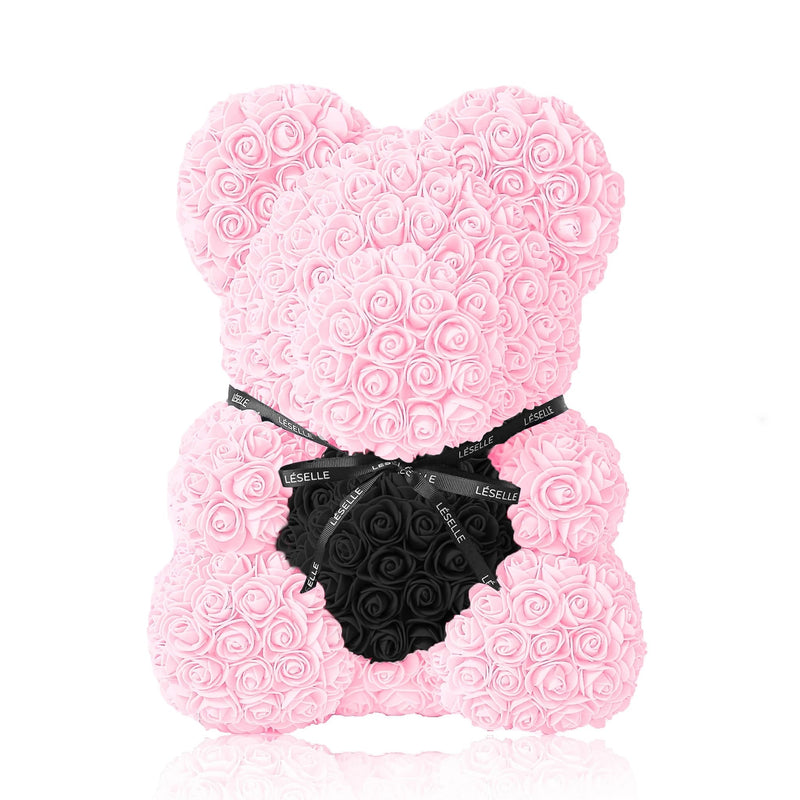 Handmade Rose Bear - Baby Pink