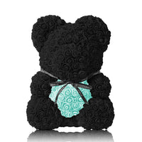 Handmade Rose Bear - Black