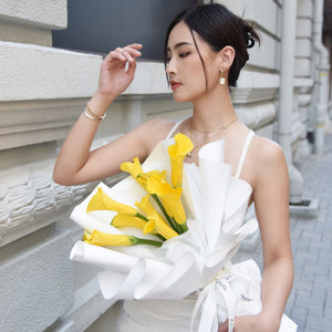 Fresh Flower Bouquet - Yellow Calla Lily