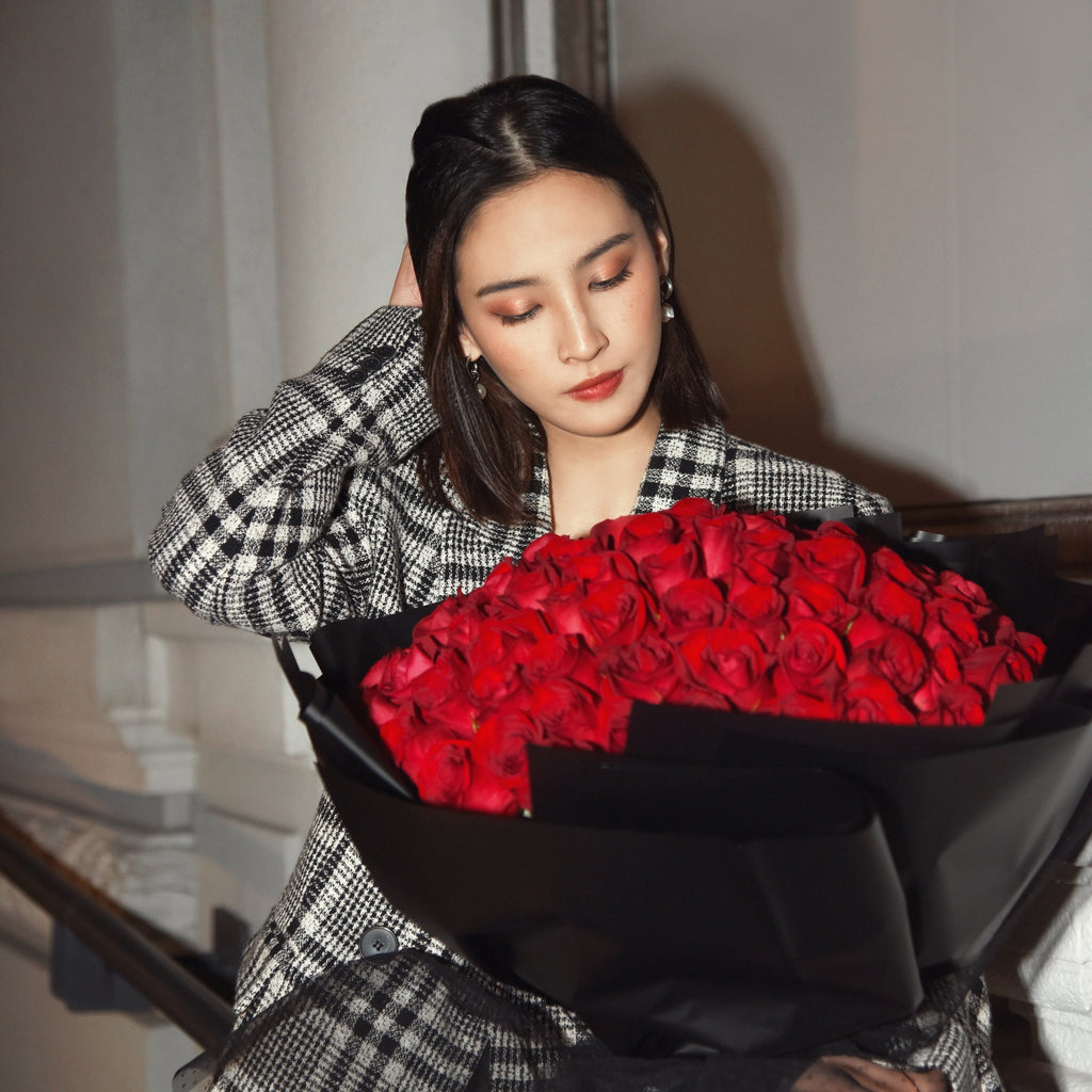 情人節99枝紅玫瑰花束Valentine's Day 99 Red Rose Flower Bouquet
