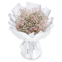 Fresh Flower Bouquet - Pink Baby's Breath (M)