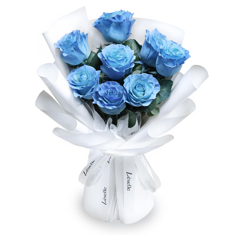 Bouquet Of Light Blue Roses