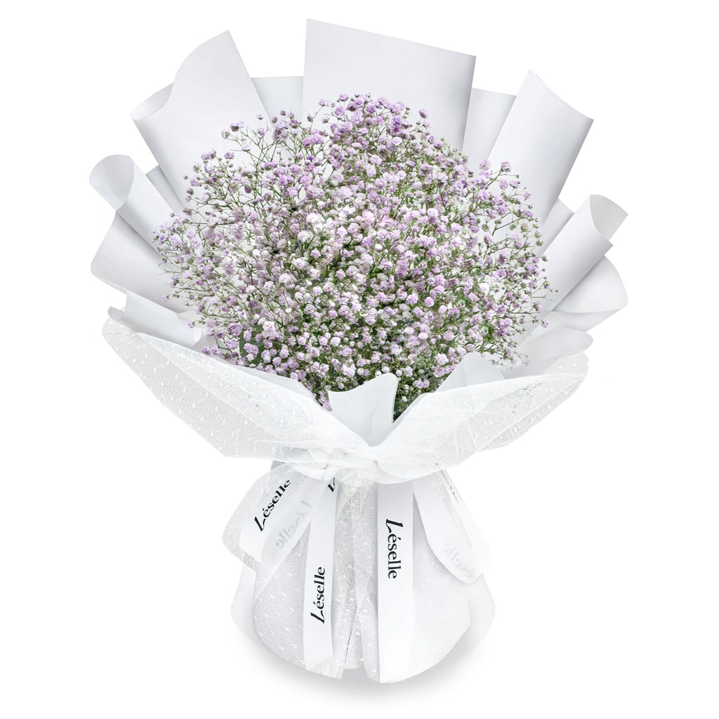 Fresh Flower Bouquet - Violet Baby's Breath (M)