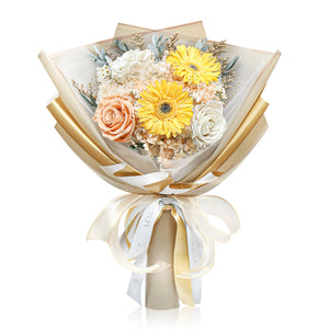 Preserved Flower Bouquet - Yellow Sunflowers