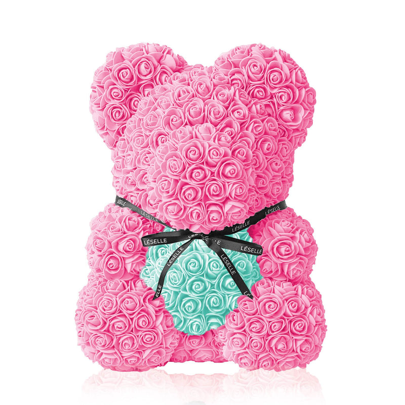 Handmade Rose Bear - Pink