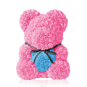 Handmade Rose Bear - Pink